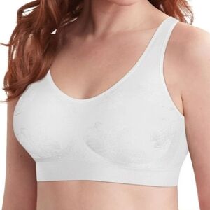 Bali Women's Comfort Revolution Smart Sizes Shaping Wirefree Bra, White, XL